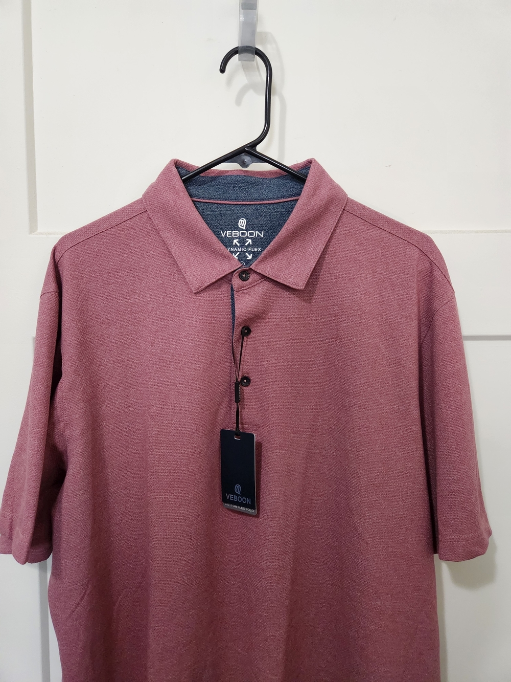 Men's Cotton Flex Lux Polo  Shirt in Wine